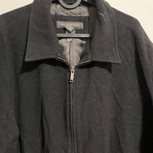 Banana Republic Wool Suit Jacket Dual Zipper - Men's Formal Outerwear, Stylish - Picture 2 of 5